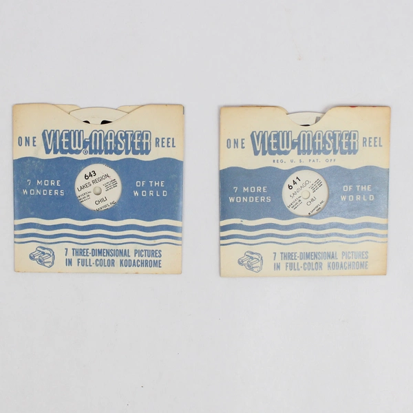 Lot of 2 View-Master Chili Reels 1946 Vintage 641 and 643