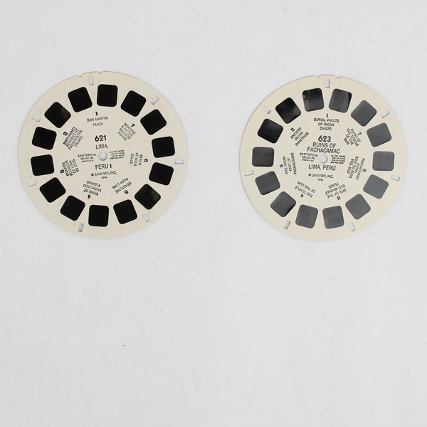Lot of 2 View-Master Peru Reels 1946 Vintage 621 and 623