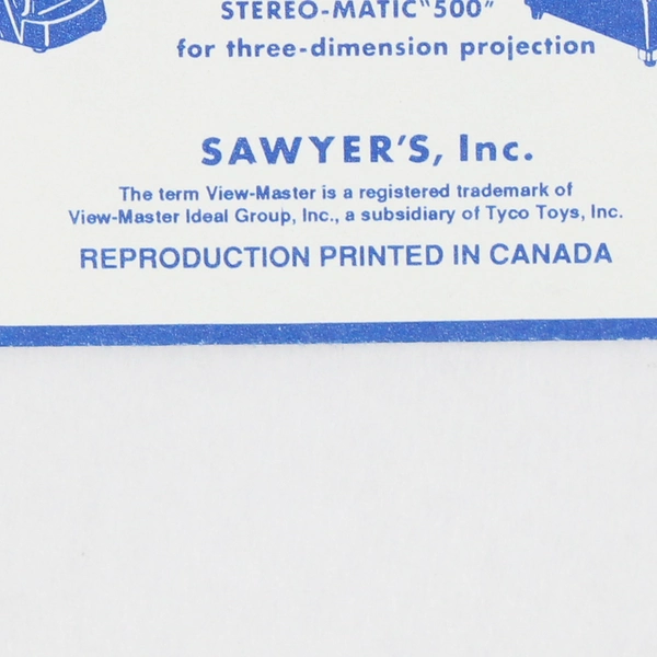 View-Master Cisco Kid and Pancho Vintage Reel No. 960