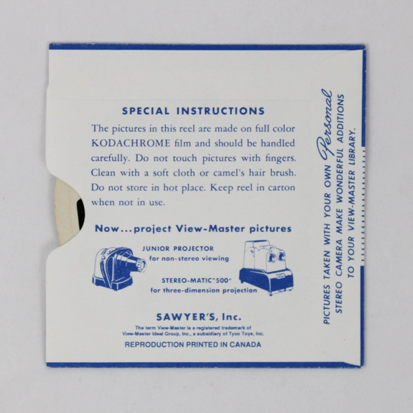 Vintage View-Master 1951 Life With Cowboys Cattle Roundup & Branding Reel #942