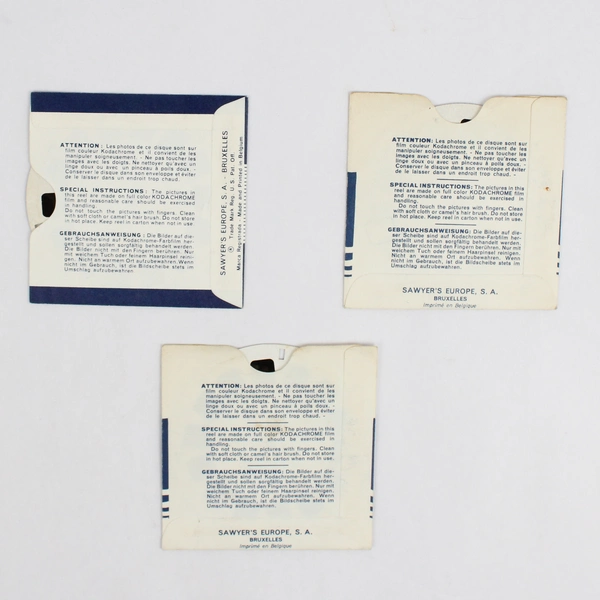 Lot of 3 View-Master Sweden Reels 1955 Vintage 2100, 2101, 2106