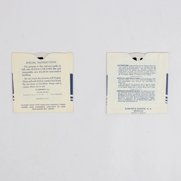 Lot of 2 View-Master Sweden Reels 1955 Vintage 2100 and 2106