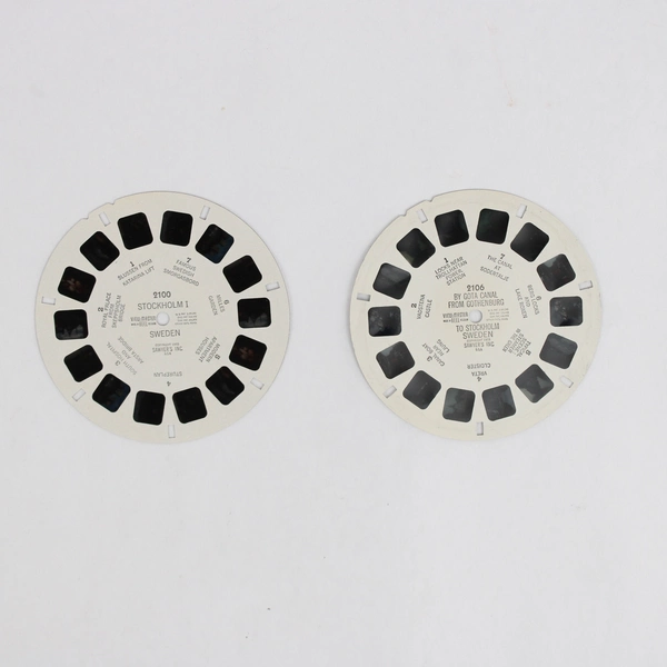 Lot of 2 View-Master Sweden Reels 1955 Vintage 2100 and 2106