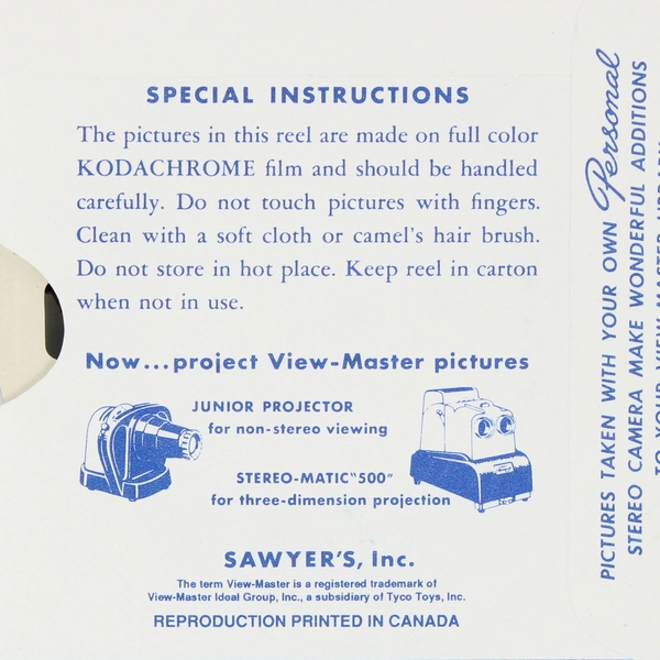 Lot of 4 Sawyer View-Master New York Reels Vintage 1955