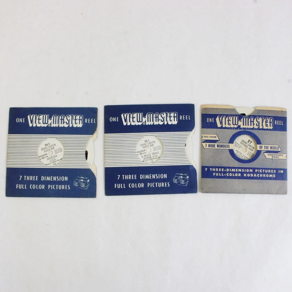 Lot of 3 View-Master Grand Canyon Reels 1948 Vintage