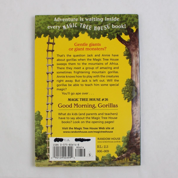 Good Morning Gorillas by Mary Pope Osborne Magic Tree House #26 Paperback 2002