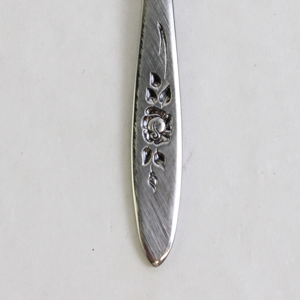 Oneida Community Rose Shadow Stainless Steel Butter 8" Knife