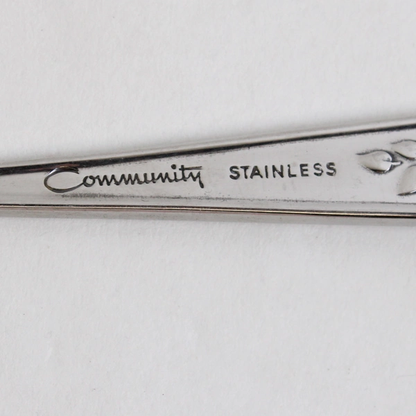 Oneida Community Rose Shadow Stainless Steel Butter 8" Knife