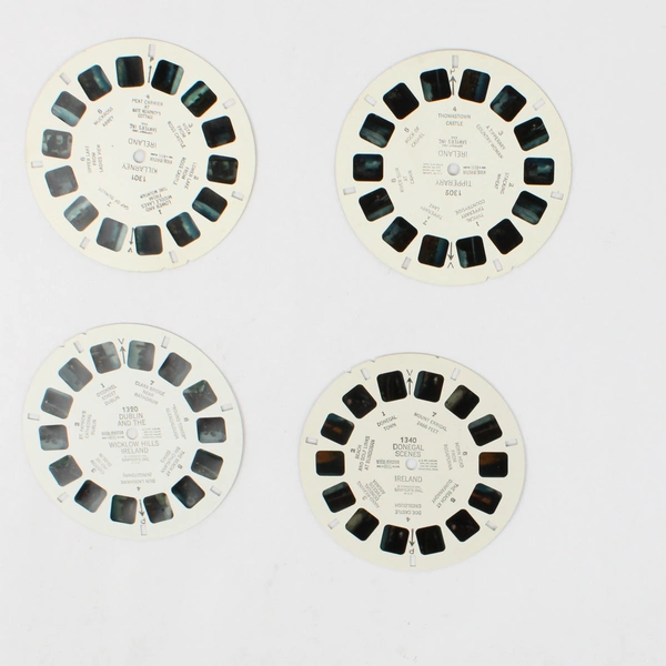 Lot of 4 View-Master Ireland Reels 1950 Vintage 1301, 1302, 1320, 1340