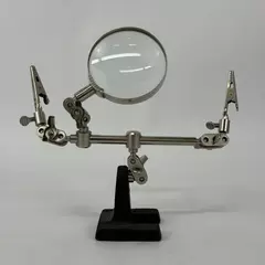 Adjustable Helping Hand Soldering Aid With Magnifying Glass 