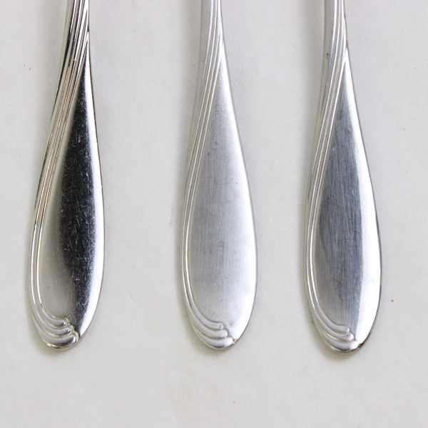 Set of 3 Oneida Camber Stainless Steel Salad 7" Forks