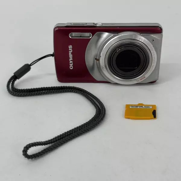 12 MP Olympus Stylus 7010 Digital Camera Red As Is Untested