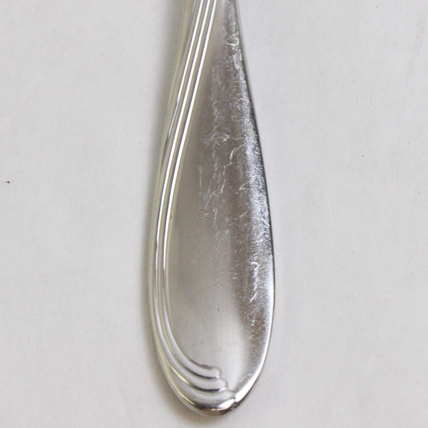 Set of 4 Oneida Camber Stainless Steel Oval Soup Spoons