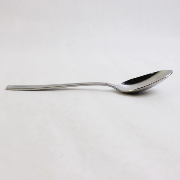 Set of 4 Mikasa Meridian Satin Stainless Steel Oval Soup 7.5" Spoons