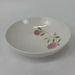 MCM Franciscan Whitestone Ware Pick A Dilly Cereal Bowl 6 Inch Pink Roses