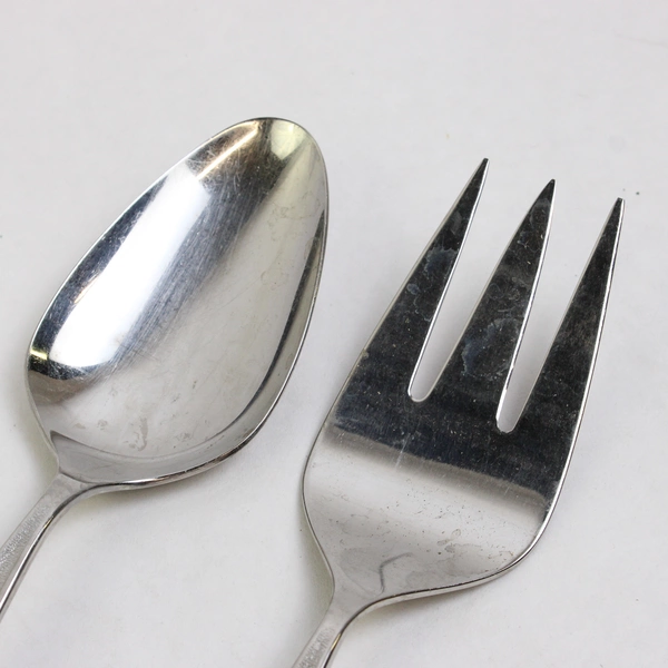 2 Pc International Silver 1847 Rogers Sea Island Stainless Steel Serving Set