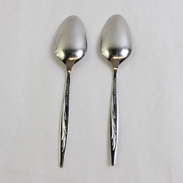 Set of 2 International Silver 1847 Rogers Sea Island Stainless Serving Spoons