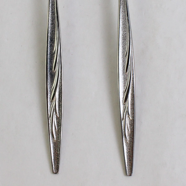 Set of 2 International Silver 1847 Rogers Sea Island Stainless Serving Spoons