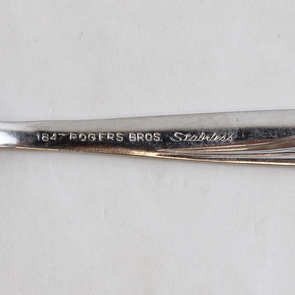 Set of 2 International Silver 1847 Rogers Sea Island Stainless Serving Spoons