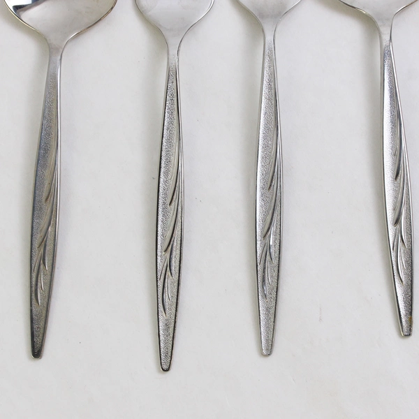 4 Pc Set International Silver Sea Island Stainless Salad Forks and Sugar Spoons