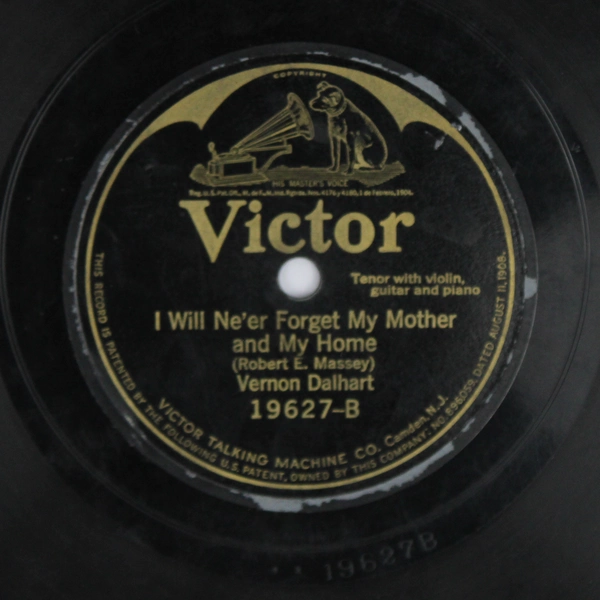 Vernon Dalhart In the Baggage Coach Ahead 78 RPM Record No. 19627