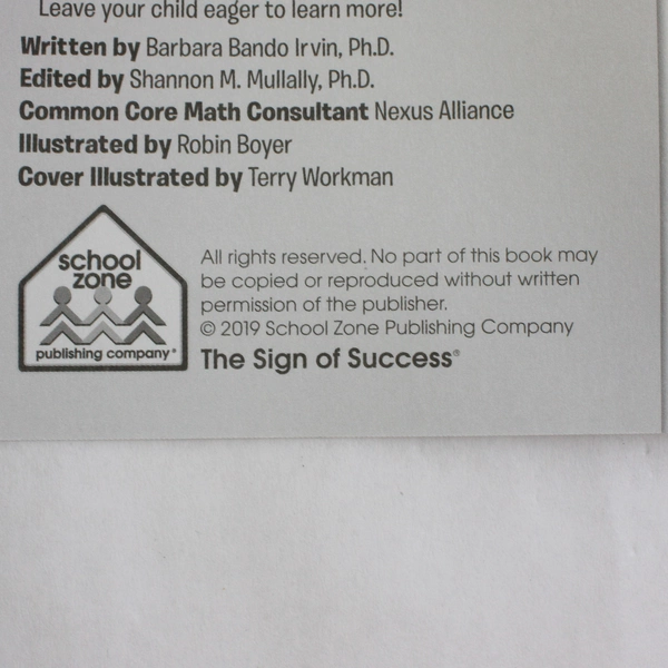 Addition & Subtraction School Zone I Know It! Book 2019 Workbook Ages 6-8