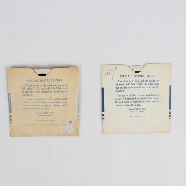 Lot of 2 View-Master Massachusetts Reels 1947 Vintage 276 and 280