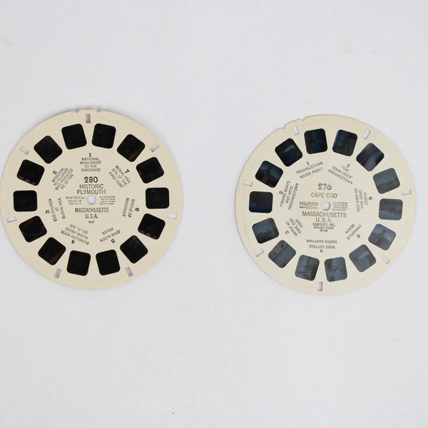 Lot of 2 View-Master Massachusetts Reels 1947 Vintage 276 and 280