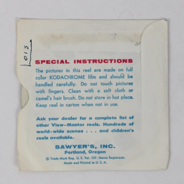 Lot of 2 View-Master Washington Reels 1949 Vintage 76 and 196