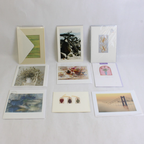 Lot of 59 Blank Note Cards With Envelopes Floral Landscape and Misc. Designs