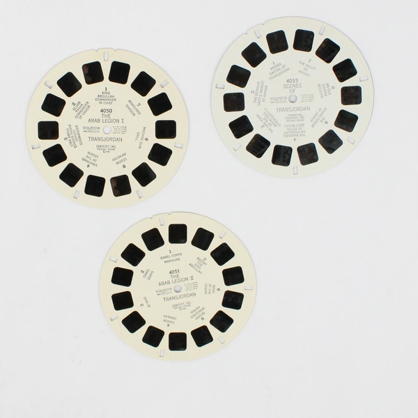 Lot of 3 View-Master Transjordan Reels 1948 Vintage 4050, 4051, 4055