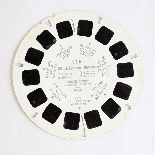Sawyer's View-Master Reel 1005A BEA British European Airways London Airport