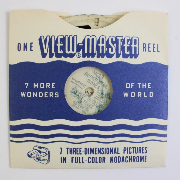 Vintage Sawyers View-Master Mother Goose Rhymes Bo-Peep Cat & Fiddle MG3