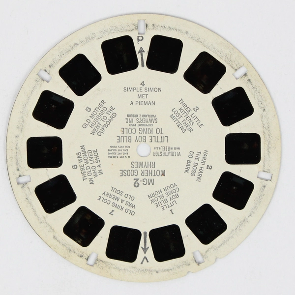 View-Master Mother Goose Rhymes Reel MG-2 Little Boy Blue To King Cole 1950