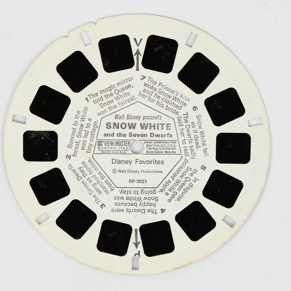 Vintage View-Master Reel Walt Disney Snow White and the Seven Dwarfs RP-3021