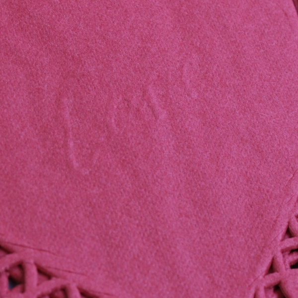 Lot Of 2 Vtg Greenbrier International Inc 6" Red Paper Heart Doilies Packs Of 40