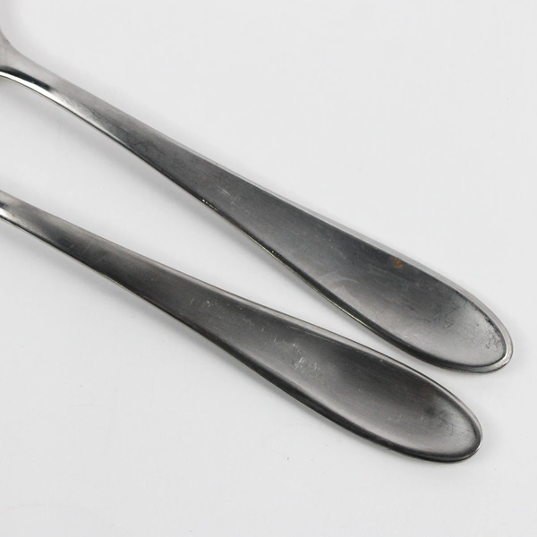 Set Of 2 Mikasa Prescott Satin (Stainless) Flatware Serving Fork & Slotted Spoon