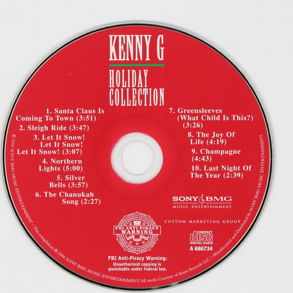 Kenny G Holiday Collection 2006 Music CD Sony BMG