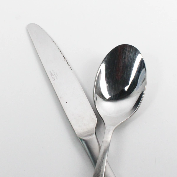 Set Of 3 Mikasa Prescott Satin (Stainless) Flatware Serving 2 Knives, 1 Spoon