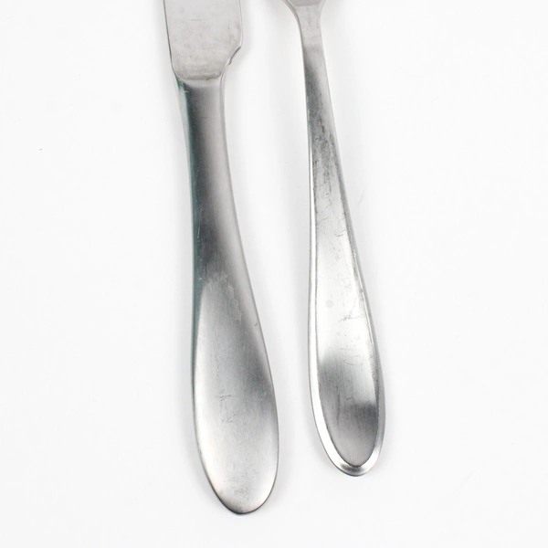 Set Of 3 Mikasa Prescott Satin (Stainless) Flatware Serving 2 Knives, 1 Spoon