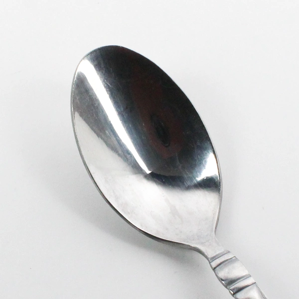 Lot Of 5 International Silver Modern Twist (Stainless, Frosted) Teaspoons