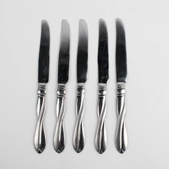 Lot Of 5 International Silver Modern Twist (Stainless, Frosted) French Knives