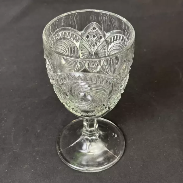 Antique U.S. Glass Pennsylvania Goblet 5.75 Inch