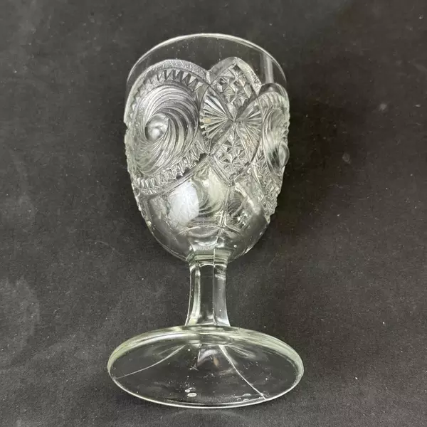 Antique U.S. Glass Pennsylvania Goblet 5.75 Inch