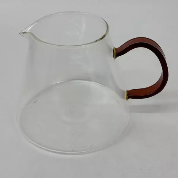 Glass Blooming Tea Teapot With Lid And Tea Bag Holder Red Handles