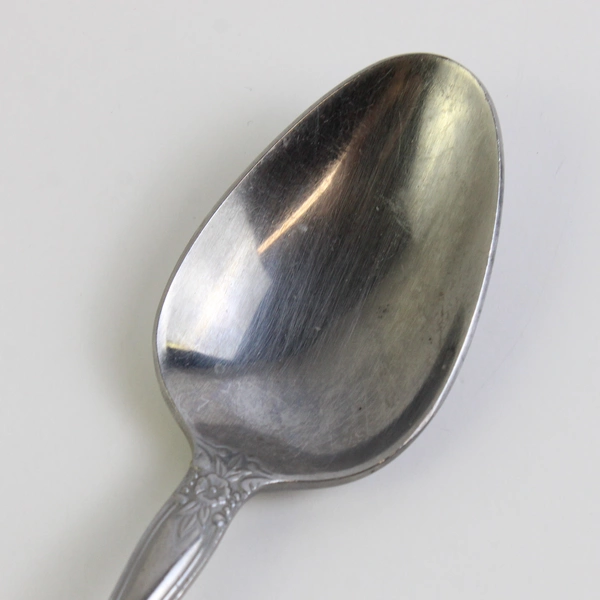 Lot of 5 International Chalmette Stainless Steel Soup Spoons