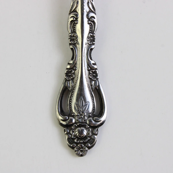 Lot of 5 International Chalmette Stainless Steel Soup Spoons