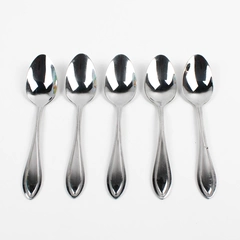 Lot Of 5 International Silver American Bead (Stainless) Flatware Teaspoons