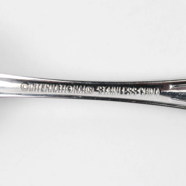 Lot Of 5 International Silver American Bead (Stainless) Flatware Teaspoons