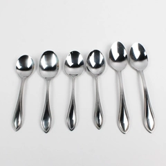 Lot Of 6 International Silver American Bead (Stainless) Flatware Assorted Spoons